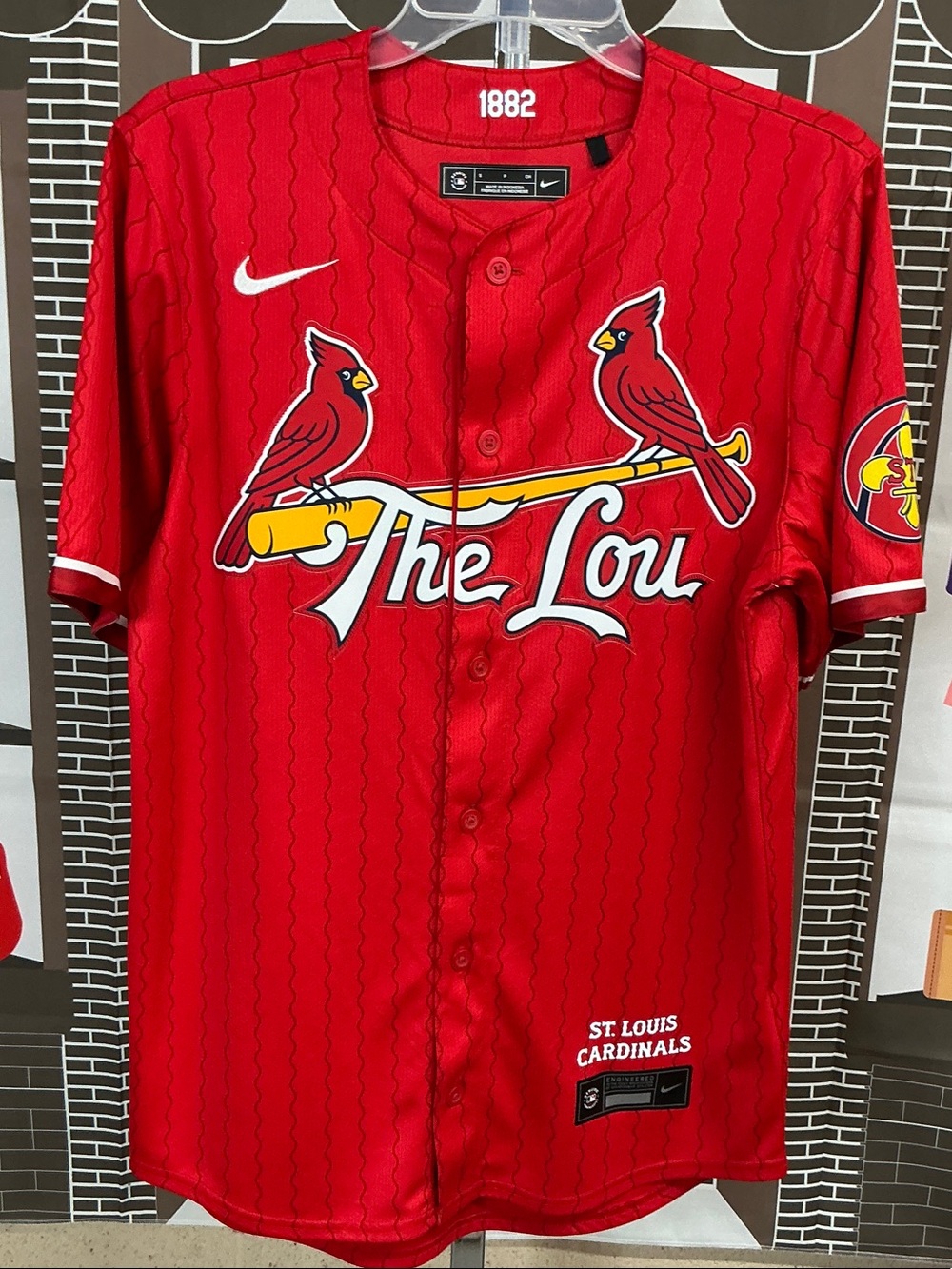 Nike St. Louis Cardinals 'The Lou' Baseball Jersey Limited Edition #2262